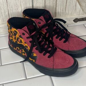 Vans ultracush pro High-Top Sneakers - burgundy and leopard print